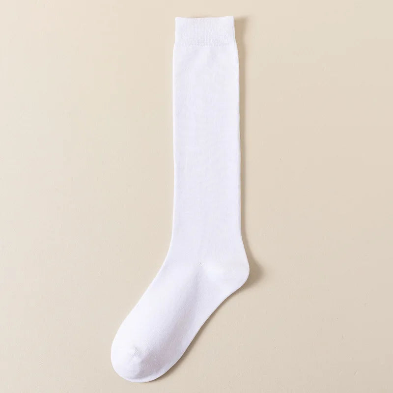 Trendy Women's Long Socks | Stylish Below-Knee Cotton Comfort