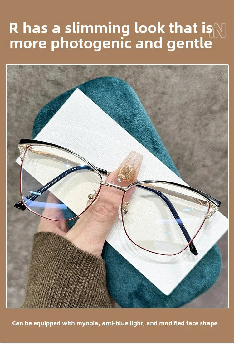 Fashionable Cat Eye Blue Light Blocking Reading Glasses for Women