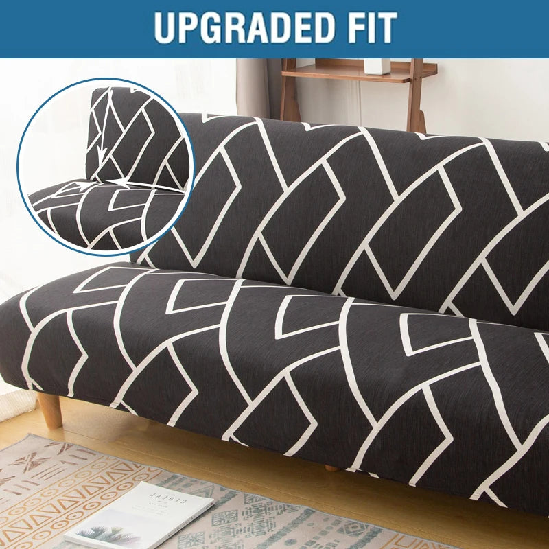 Stretch Printed Sofa Bed Cover | Dust-Proof Furniture Protector