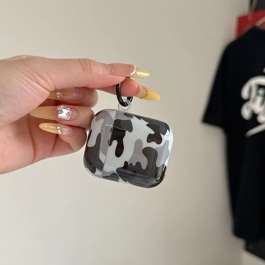 Color Collision Camouflage Earphone Case Cover for All AirPods