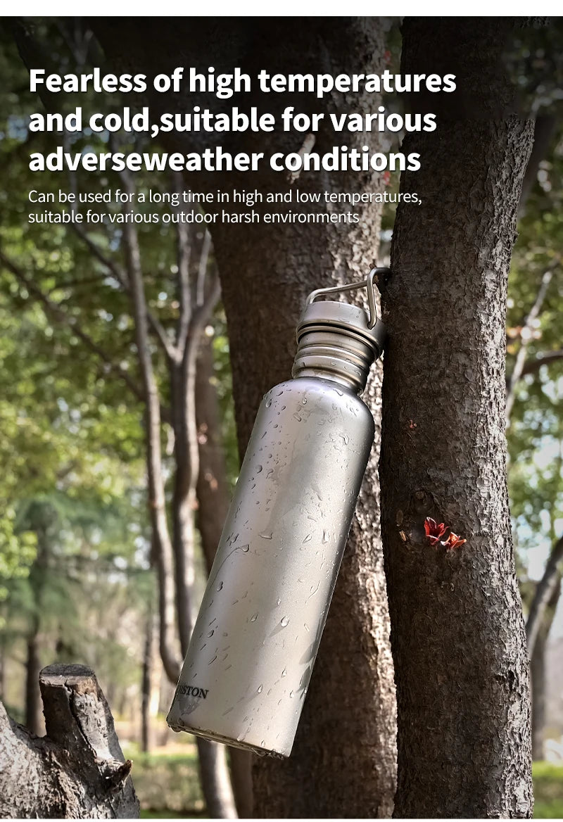 Durable Titanium Water Bottle for Outdoor Adventures | Sports Cycling Hiking
