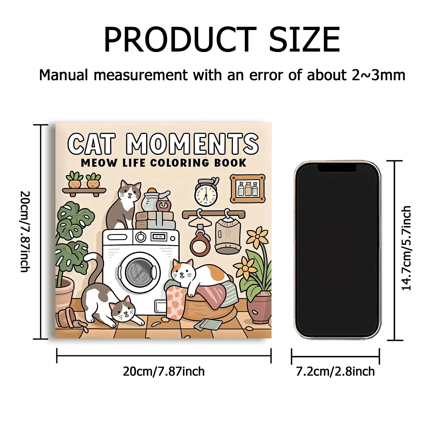 Adult Cat Moments Coloring Book | Relaxation & Fun Gift