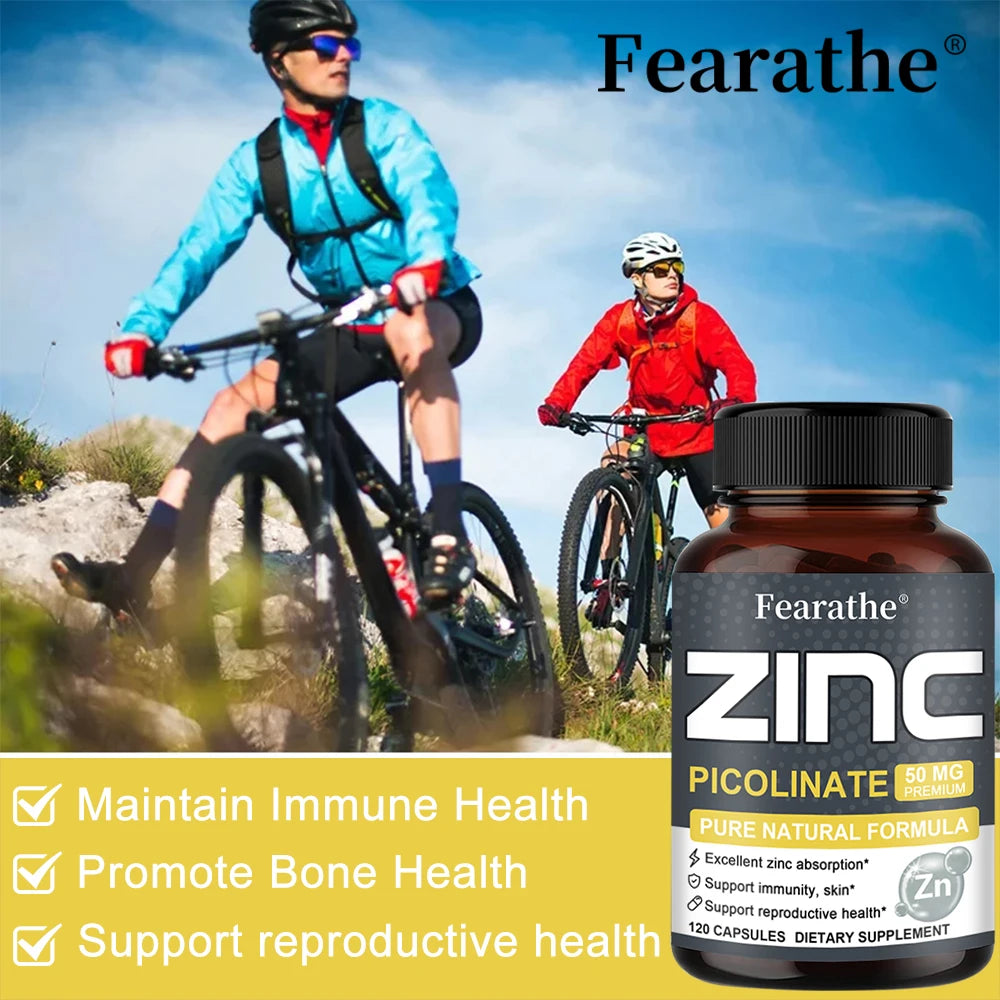 High Potency Zinc Supplement - Immune Support & Healthy Skin