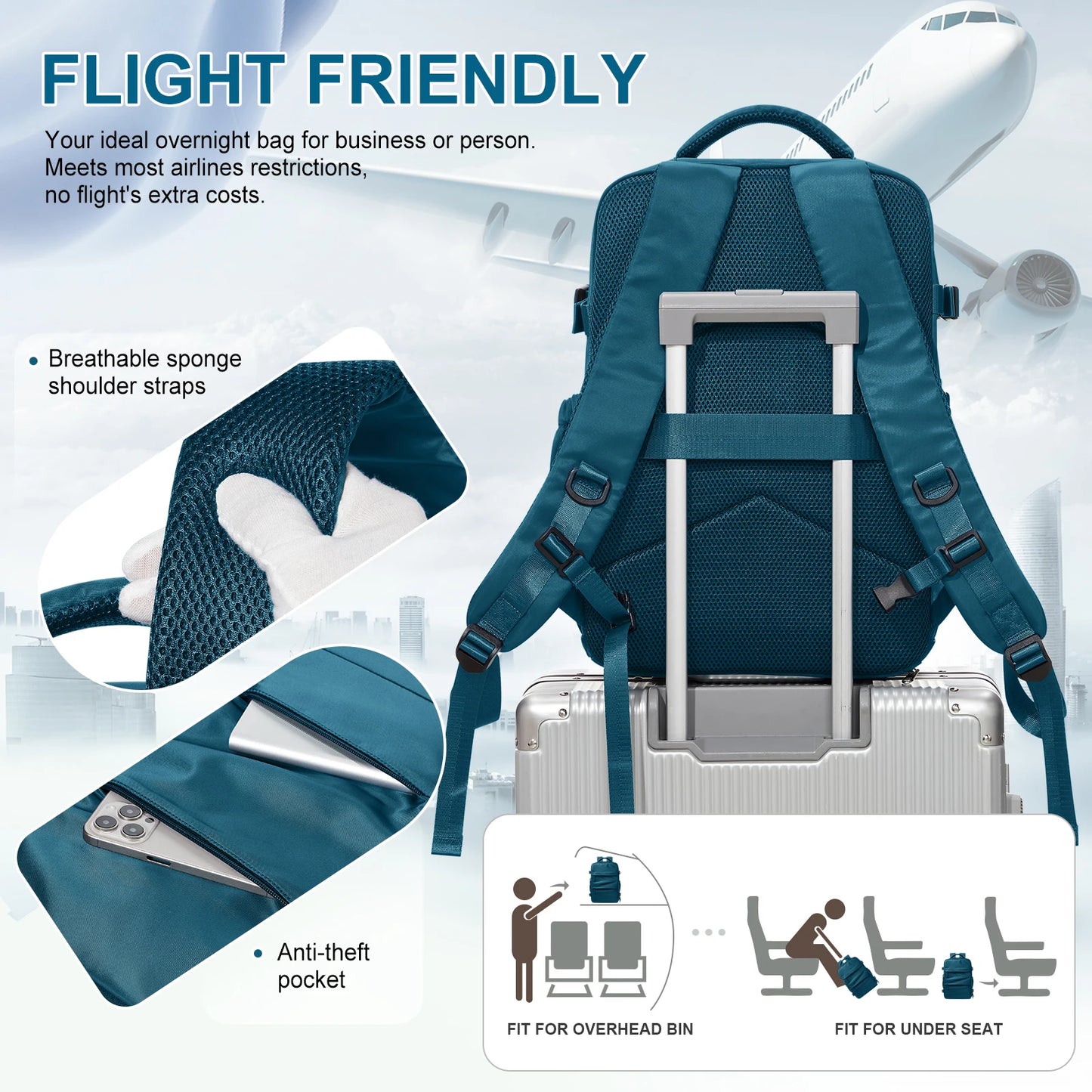 Stylish Travel Backpack for Women | Flight Approved Daypack