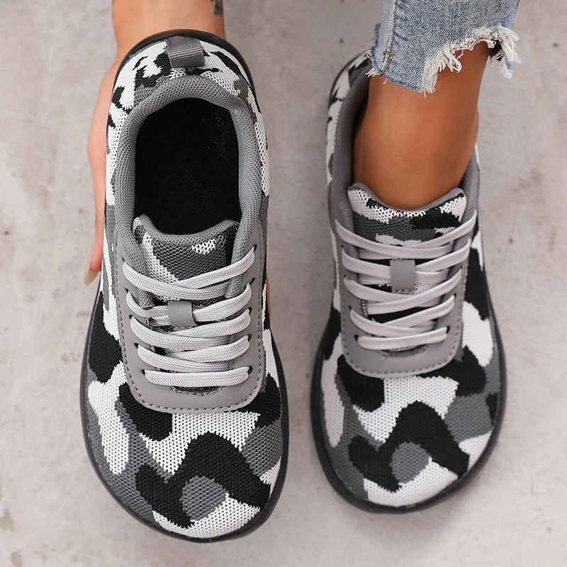 Breathable Mesh Women's Shoes | Comfortable Flat Bottom Sneakers