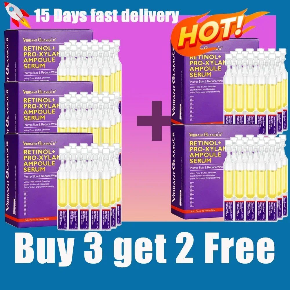 15 Bottles of Retinol + Xylose Precursor Ampoule Essence for Youthful Skin