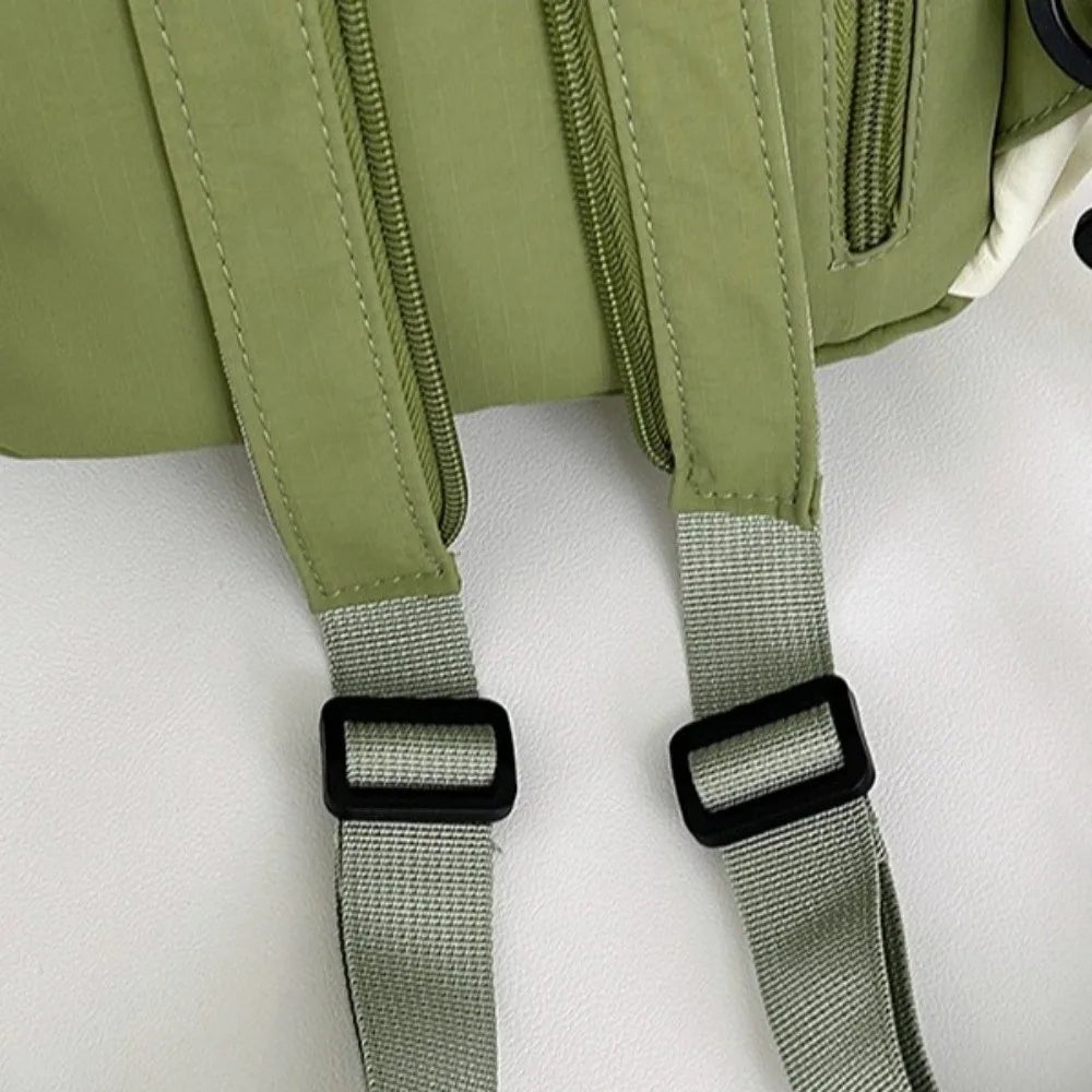 High-Capacity Women's Nylon Backpack | Lightweight Casual Schoolbag