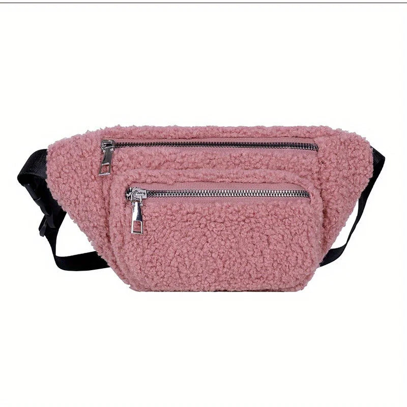 Riñonera de Pana de Peluche Elegante | Bolso Bandolera Versátil