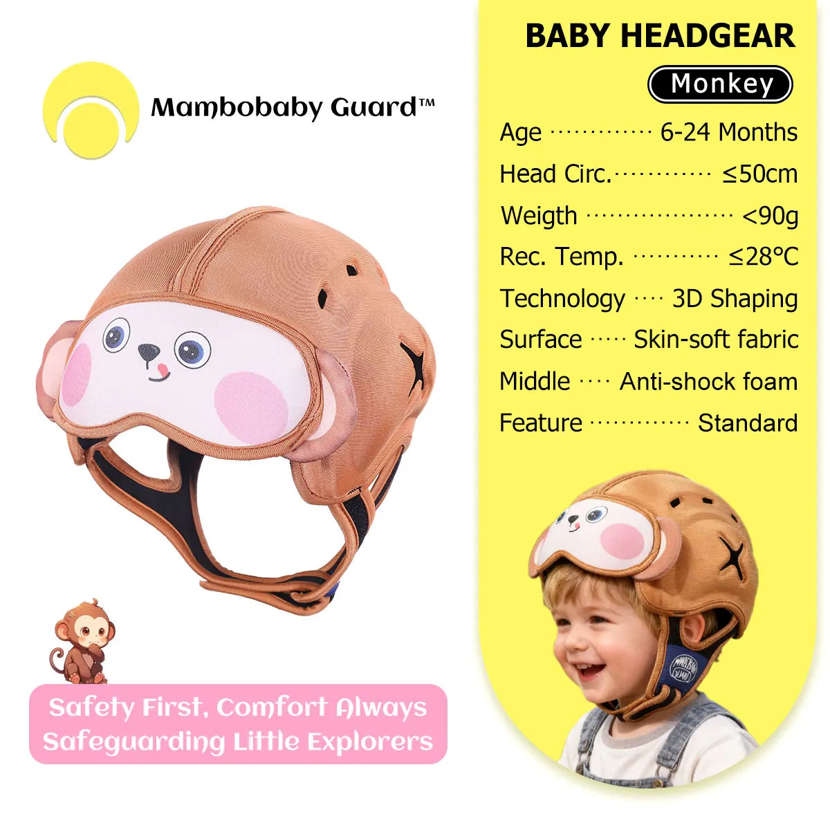 Cute Ladybug Baby Helmet | Safe Anti-Shock Headgear for Infants