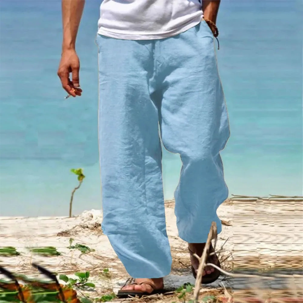 Men's Breathable Beach Pants | Casual Loose Trousers for Summer