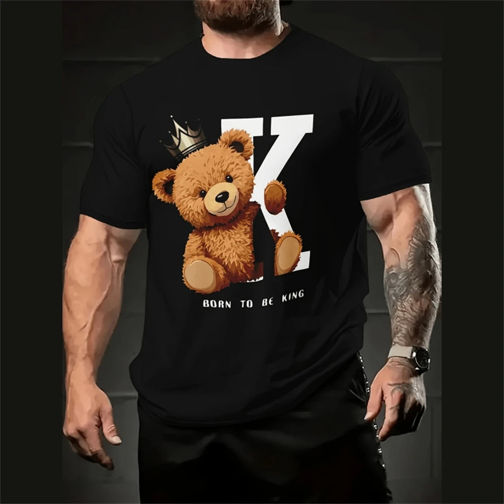 Funny Cartoon Men's T-Shirt | Casual Summer Streetwear