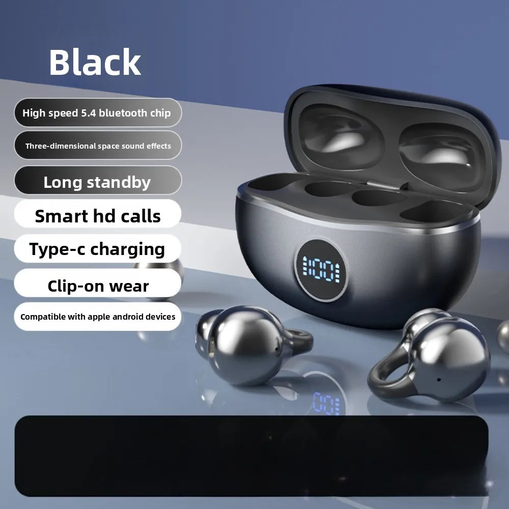 Wireless Bluetooth Open Ear Earbuds | Noise Cancelling Sports Earphones