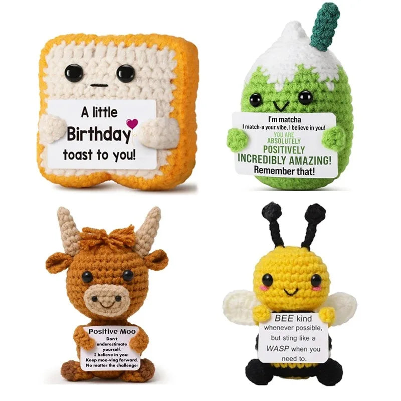 Cute Handmade Crochet Animal Ornaments | Positive Energy Decor