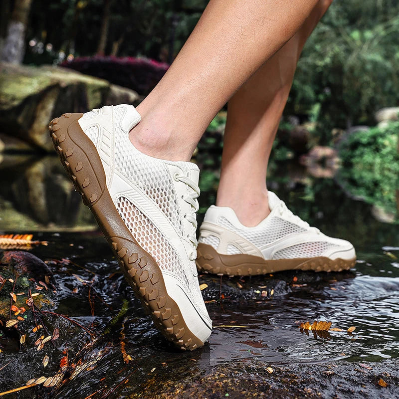Casual Wide-Toe Men's Walking Sneakers | Breathable Comfort Shoes