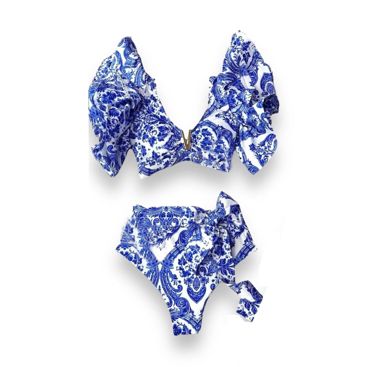 Floral Ruffle Bikini Set | Stylish & Sexy Beach Swimwear