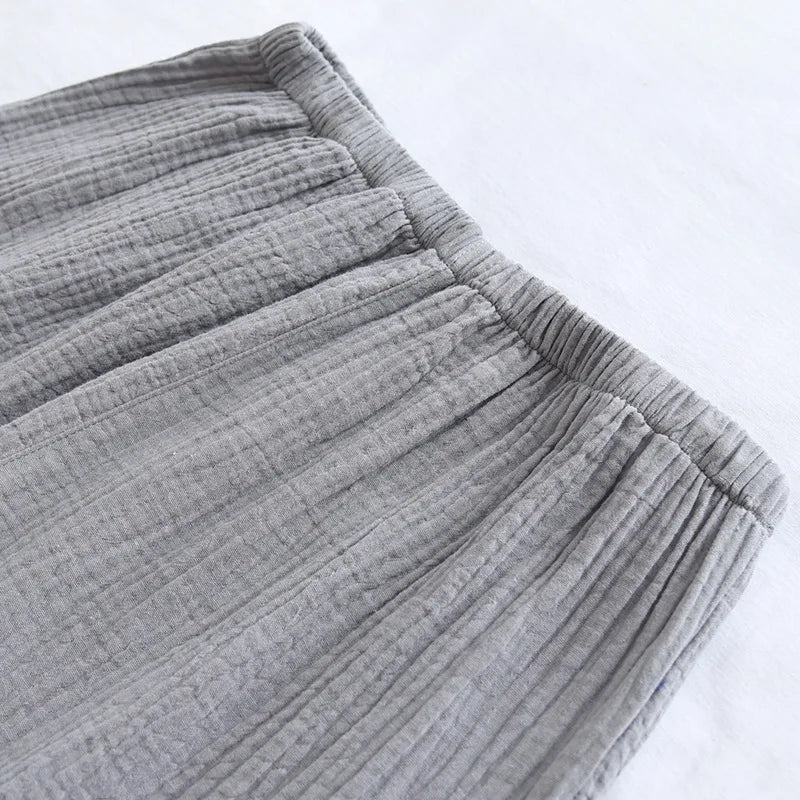 Men's Plus Size Cotton Kimono Pajamas | Stylish Comfort Homewear