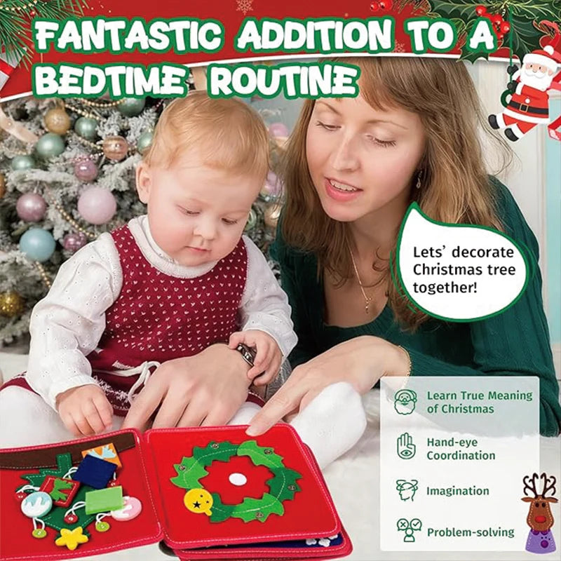 Engaging Christmas Busy Book | Fun Educational Travel Toy