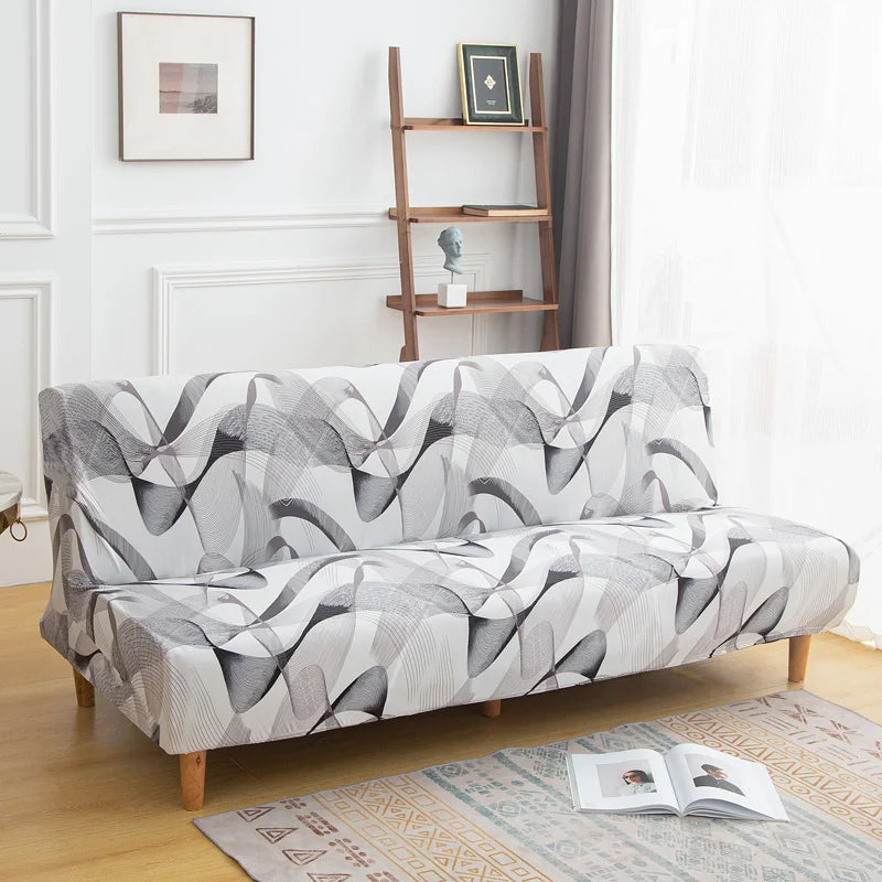 Stretch Printed Sofa Bed Cover | Dust-Proof Furniture Protector
