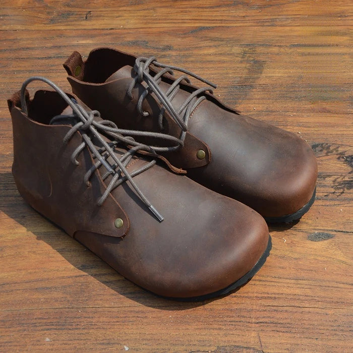 Handmade High Top Genuine Leather Shoes for Women | Stylish Comfort