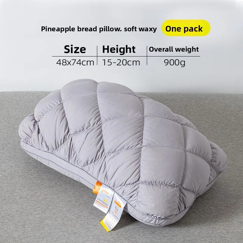 Soft Pineapple Bread Pillow | Fluffy Neck Support for Sleep