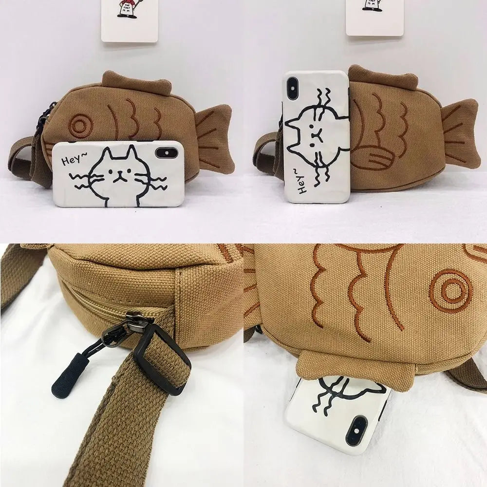 Bolso de Hombro Grande de Dibujos Animados | Bandolera Cruzada Elegante