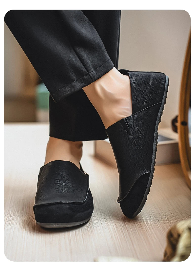 Men's Casual Walking Loafers | Soft Leather Comfort Shoes