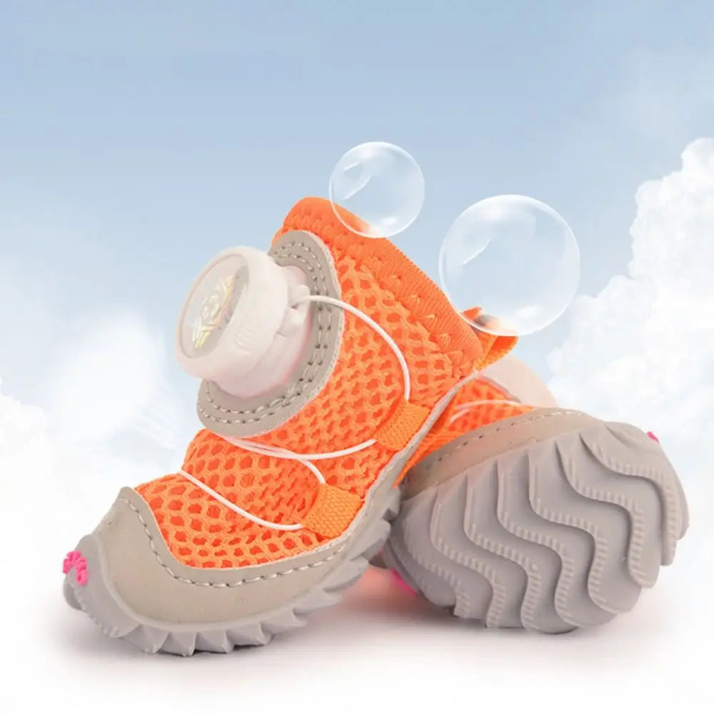 Adjustable Breathable Dog Mesh Shoes | Reflective Pet Boots Set