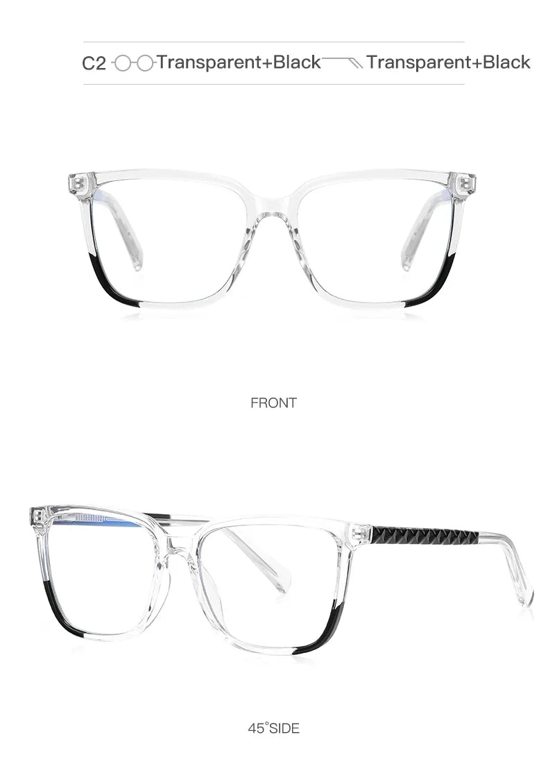 Stylish Women's Square Frame Anti-Blue Light Glasses