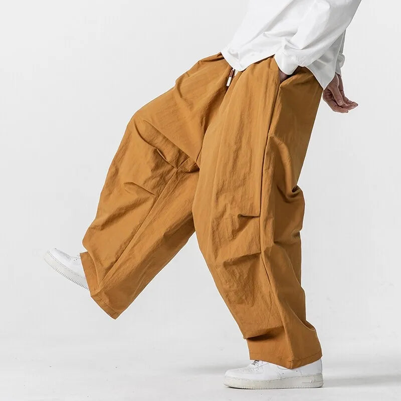 Men's Cargo Pants | Casual Oversized Harem Trousers for Spring