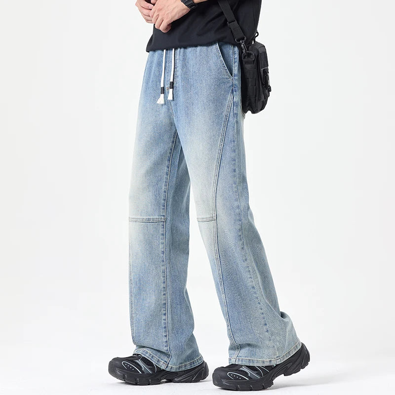 Men's Flared Boot Cut Jeans | Comfortable Vintage Casual Trousers
