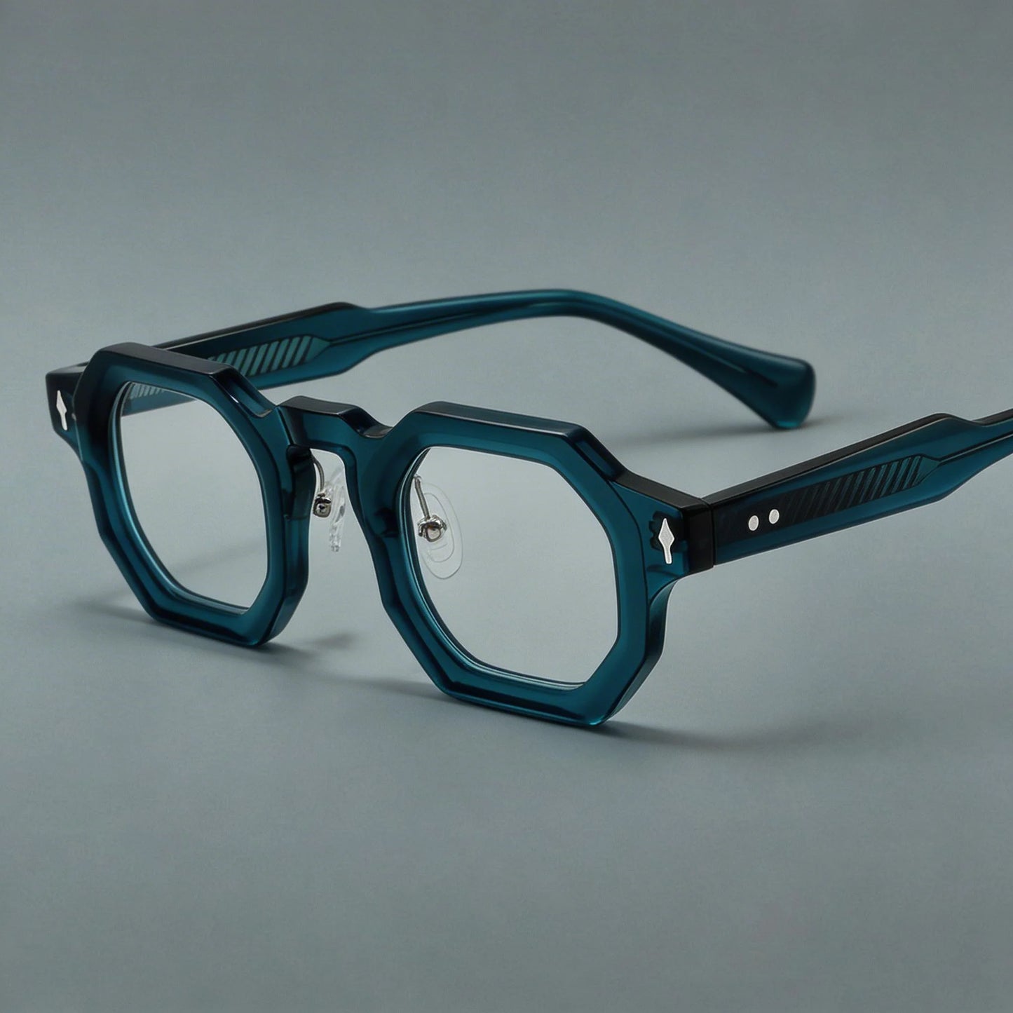 Stylish Hexagonal Acetate Eyeglasses Frames for Men & Women