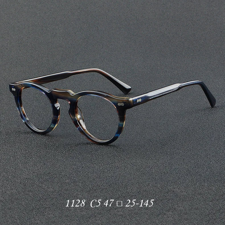Personalized Retro Round Frame Anti Blue Light Glasses - 2026