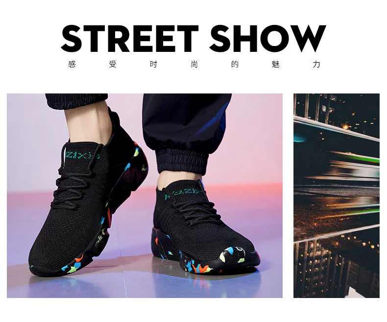 Men's Breathable Sneakers | Comfortable Casual Walking Shoes