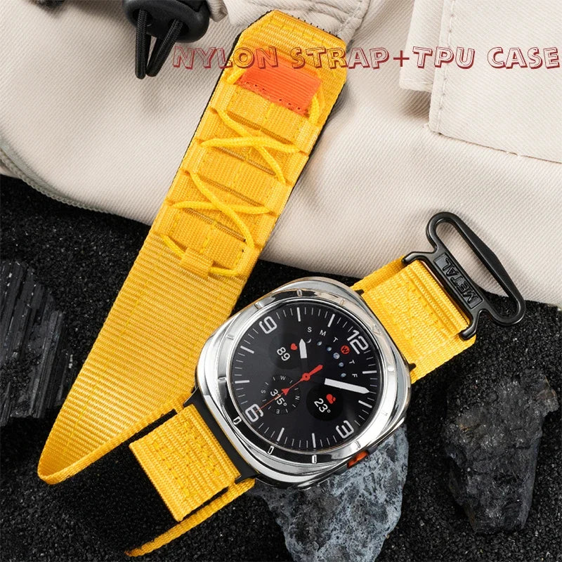 No Gaps Nylon Strap for Galaxy Watch 7 Ultra | Quick Fit Sports Band