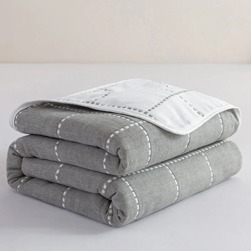 Breathable Summer Quilt | Multi-functional Cotton Towel Blanket
