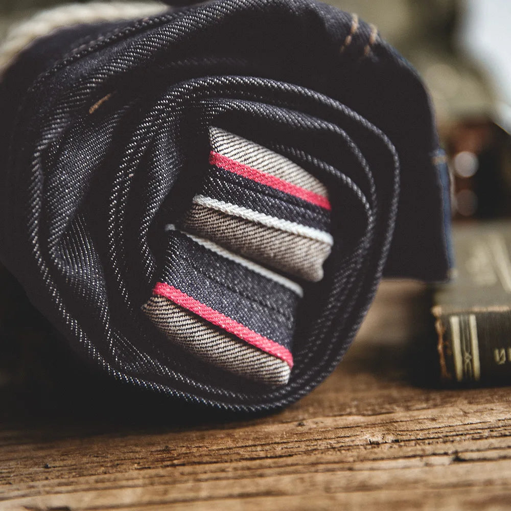 Men's Tapered Fit Selvedge Denim Jeans | Versatile Cotton Pants