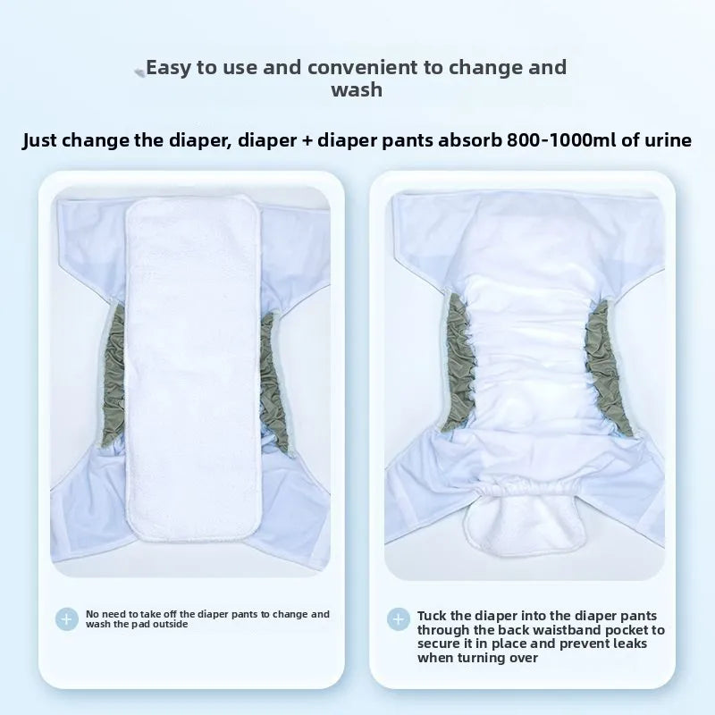 Washable Adult Cloth Diapers | Reusable, Waterproof & Anti-Leak