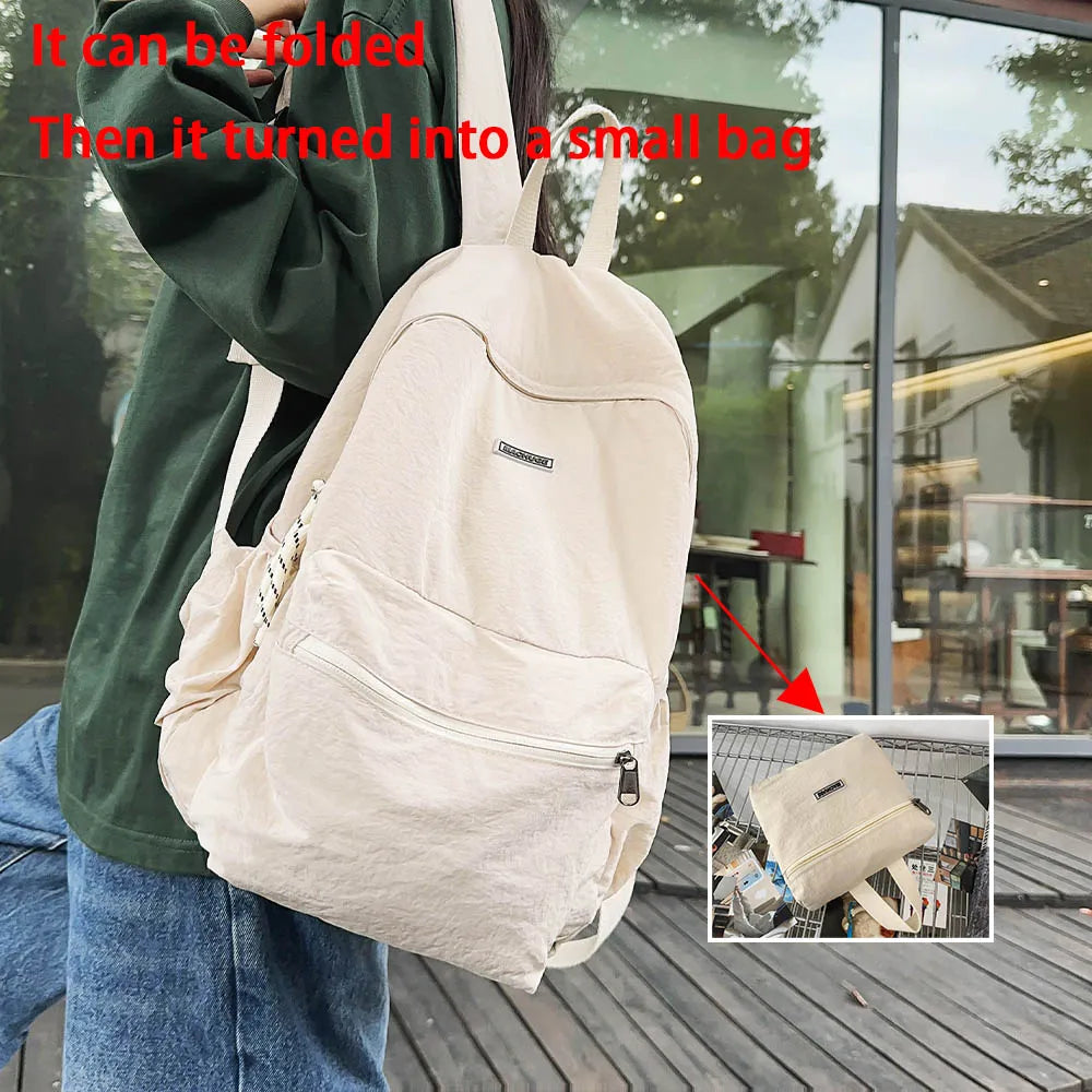 Stylish Foldable Backpack for Women | Large Capacity Bag