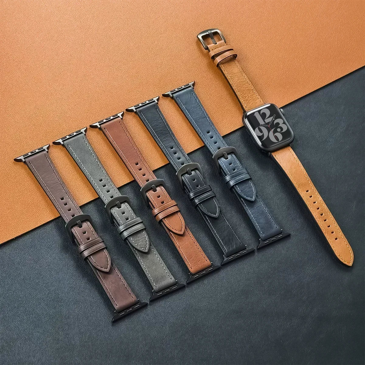 Elegant Calf Leather Watch Band for Smartwatches | Classy Accessory
