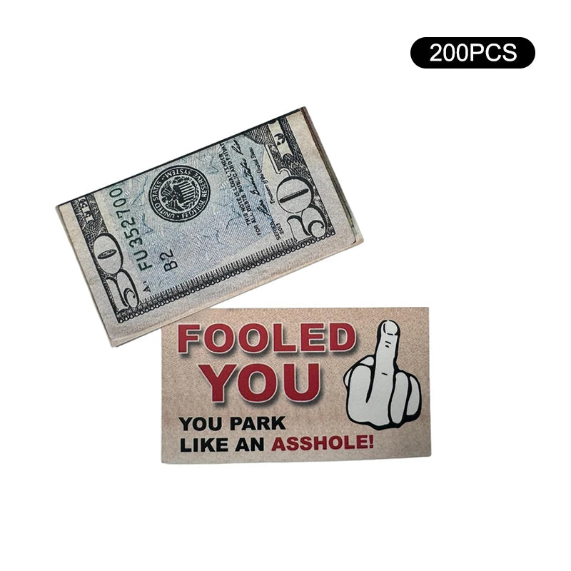 Parking Prank Cards | Funny Fake $50 Money Tickets for Bad Parkers