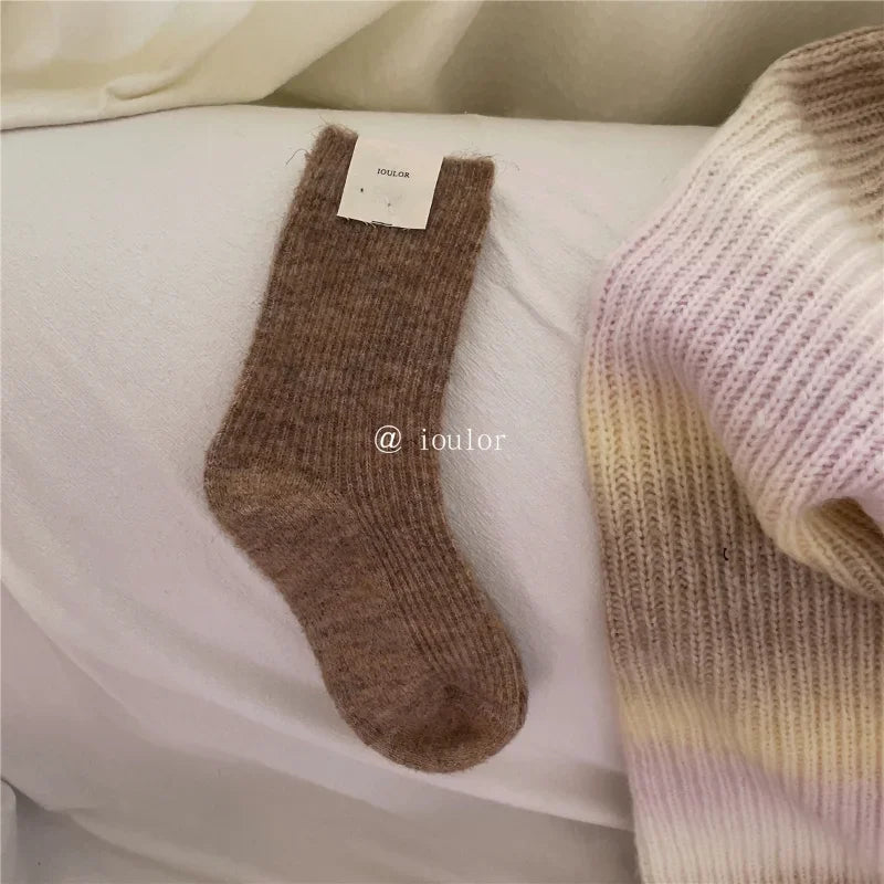 Warm Long Wool Cashmere Thermal Socks for Women | Cozy Comfort