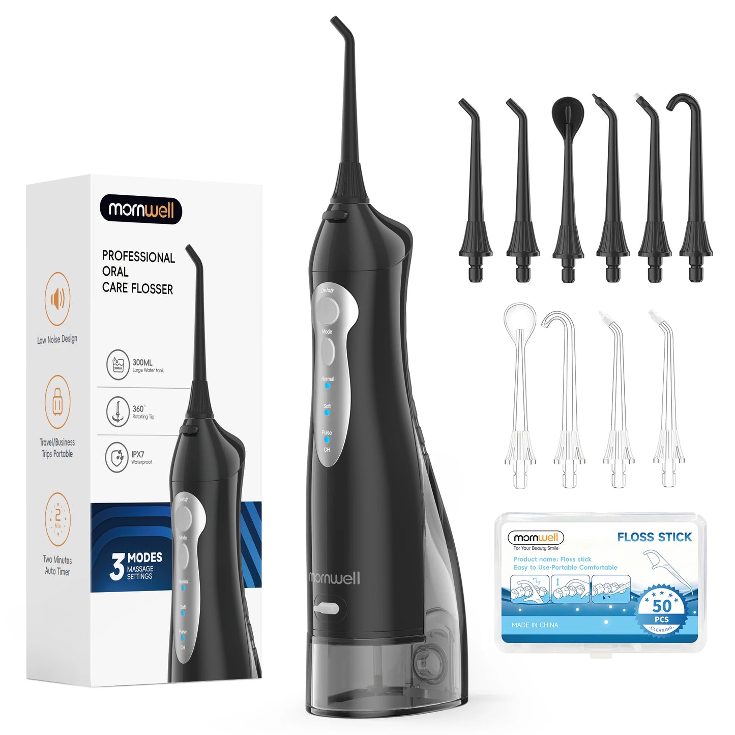 Irrigador dental inalámbrico portátil | Cuidado dental recargable por USB