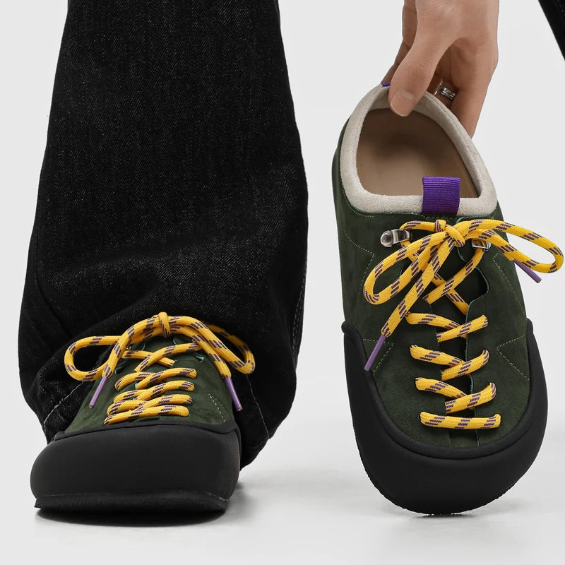 Men's Suede Sandals | Retro Stylish Slingback Walking Shoes
