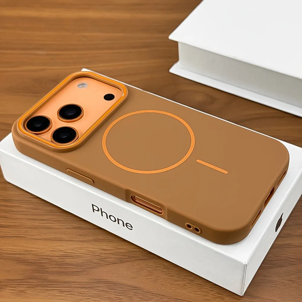 Funda Magnética Mate de Lujo para Teléfono | Elegante Protección para iPhone