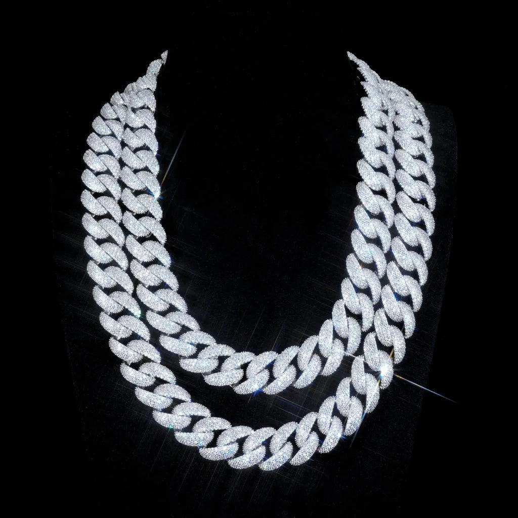 Luxury 24mm Diamond Chain Necklace | Iced Out Hip Hop Style
