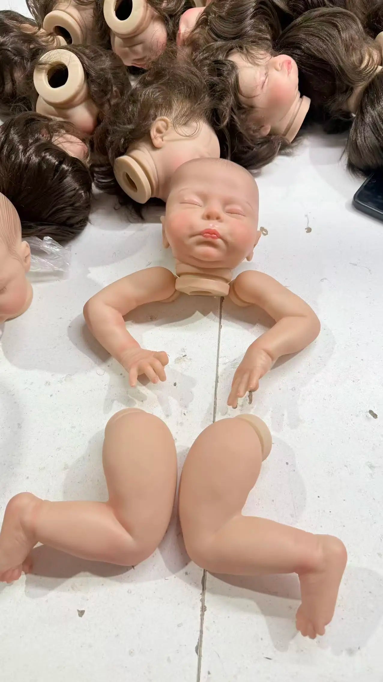 19-Inch Reborn Doll Kit | DIY Doll Parts with 3D Painted Skin