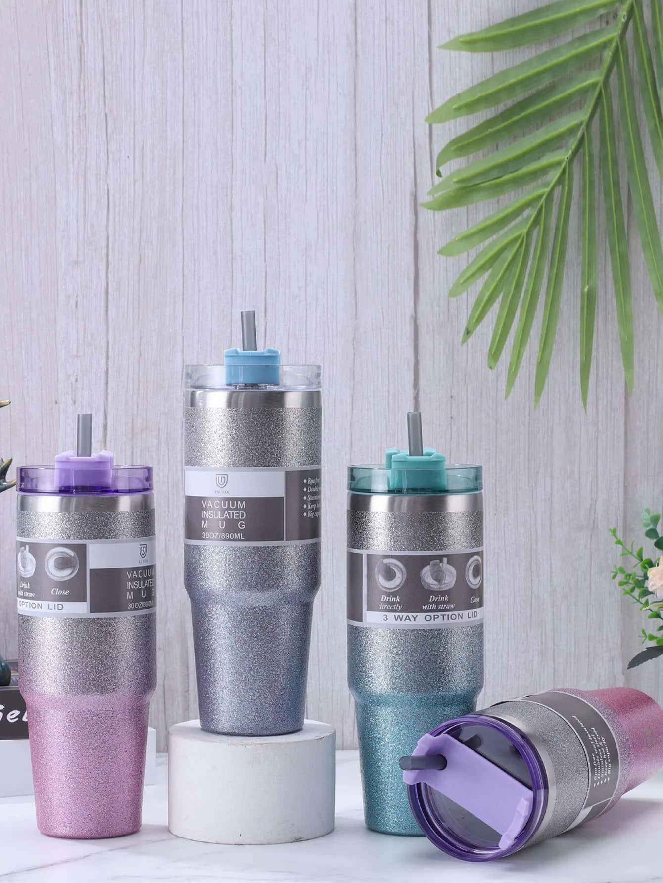 Gradient Starlight Insulated Double-Layer Stainless Steel Cup
