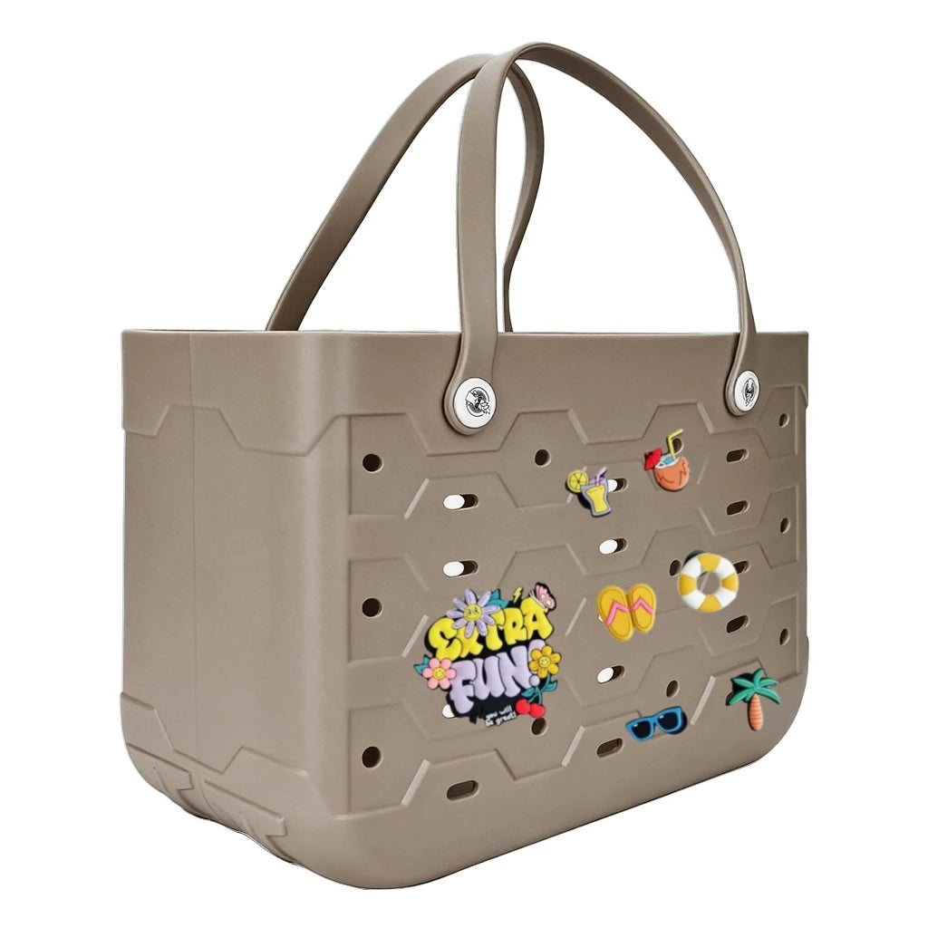 Fashionable Waterproof Beach Bag | Stylish EVA Solid Color Tote