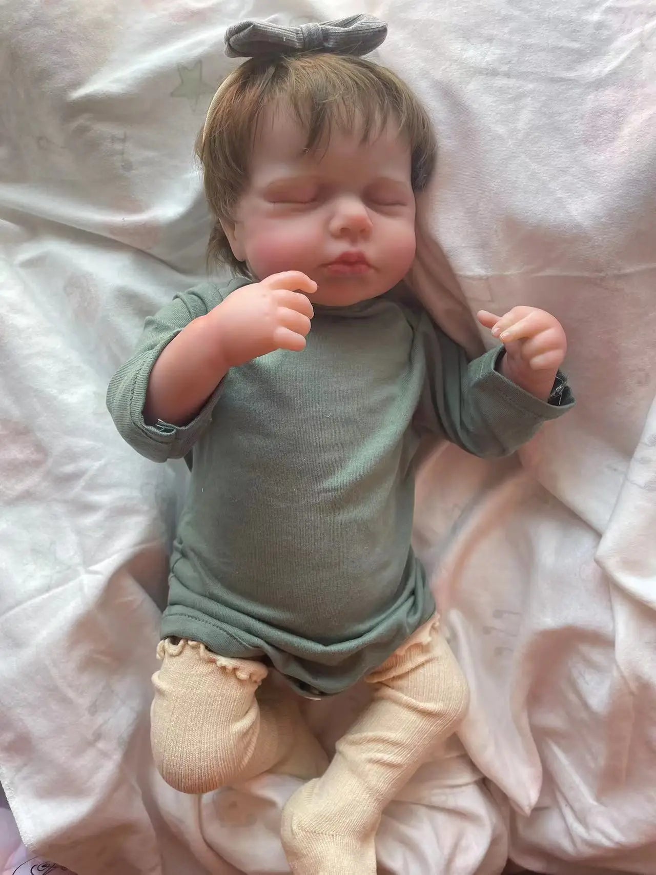 Muñecas bebé realistas de cuerpo completo de 49 cm con tacto suave y características realistas