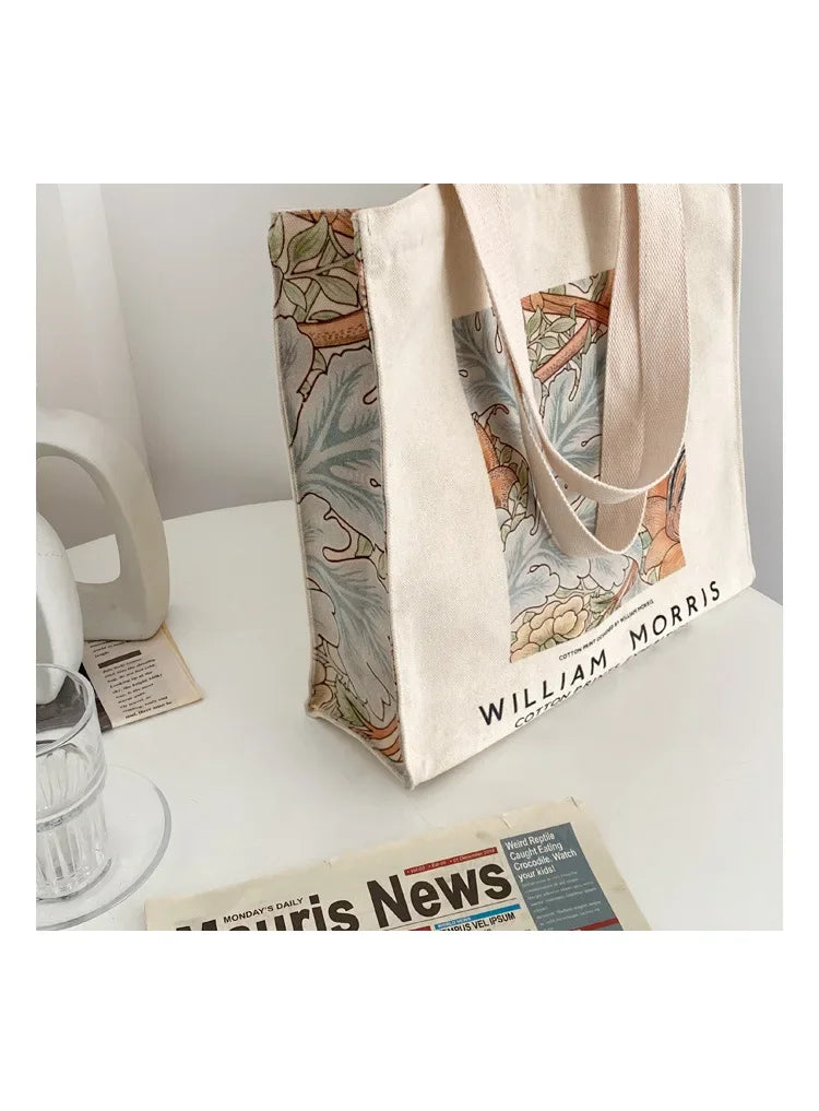 Vintage Canvas Shoulder Bag | Stylish Casual Tote for Women